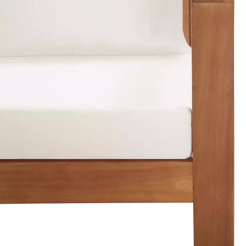 vidaXL Patio Furniture Set 4 Piece Bench Chair with Table Solid Acacia Wood