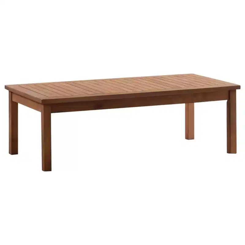 vidaXL Patio Furniture Set 4 Piece Bench Chair with Table Solid Acacia Wood