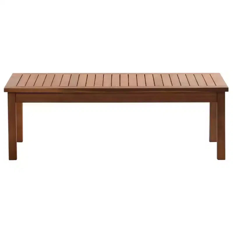 vidaXL Patio Furniture Set 4 Piece Bench Chair with Table Solid Acacia Wood