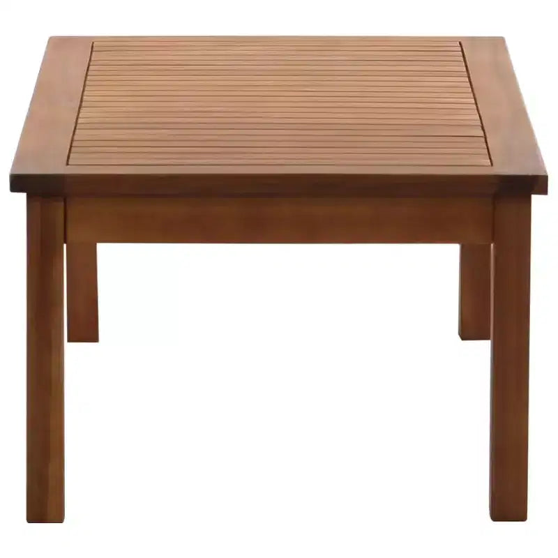 vidaXL Patio Furniture Set 4 Piece Bench Chair with Table Solid Acacia Wood