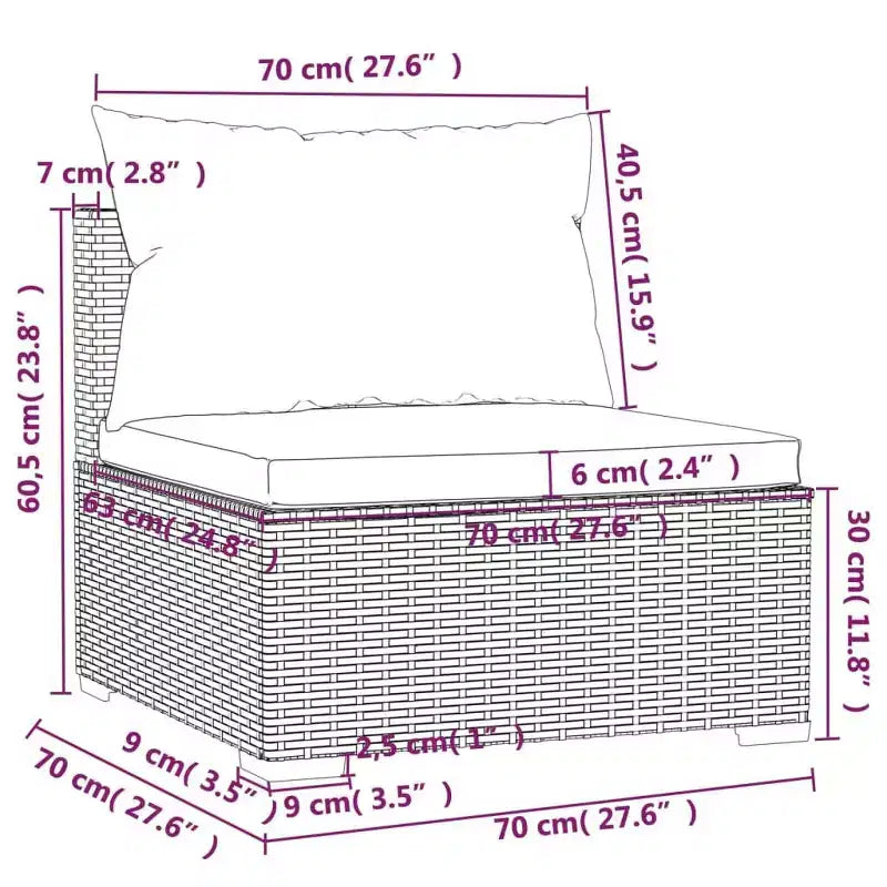 vidaXL Patio Lounge Set