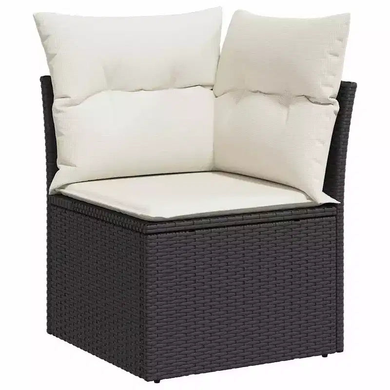 vidaXL 12 Piece Patio Sofa Set with Cushions Poly Rattan