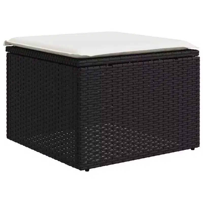 vidaXL Salon de jardin 8 pièces avec coussins en résine tressée gris