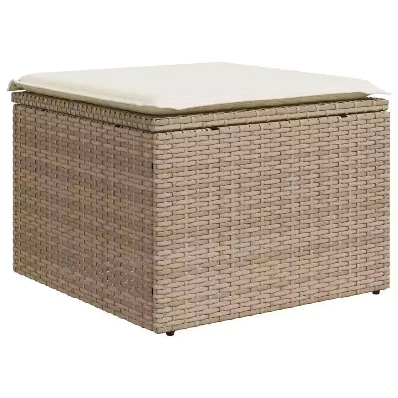 vidaXL Salon de jardin 8 pièces avec coussins en résine tressée gris