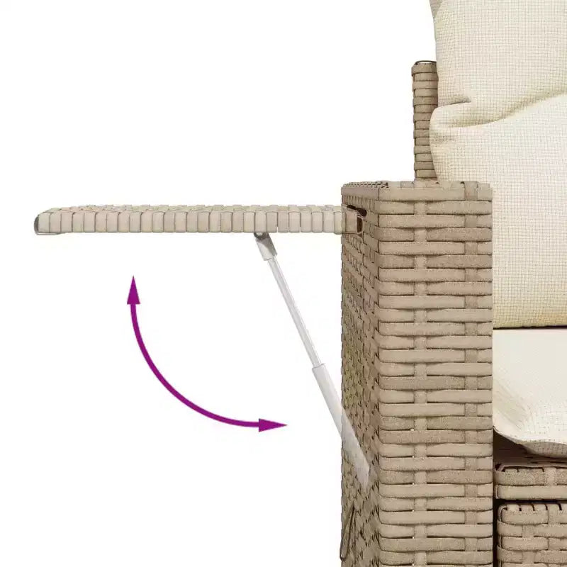 vidaXL Salon de jardin 8 pièces avec coussins en résine tressée gris