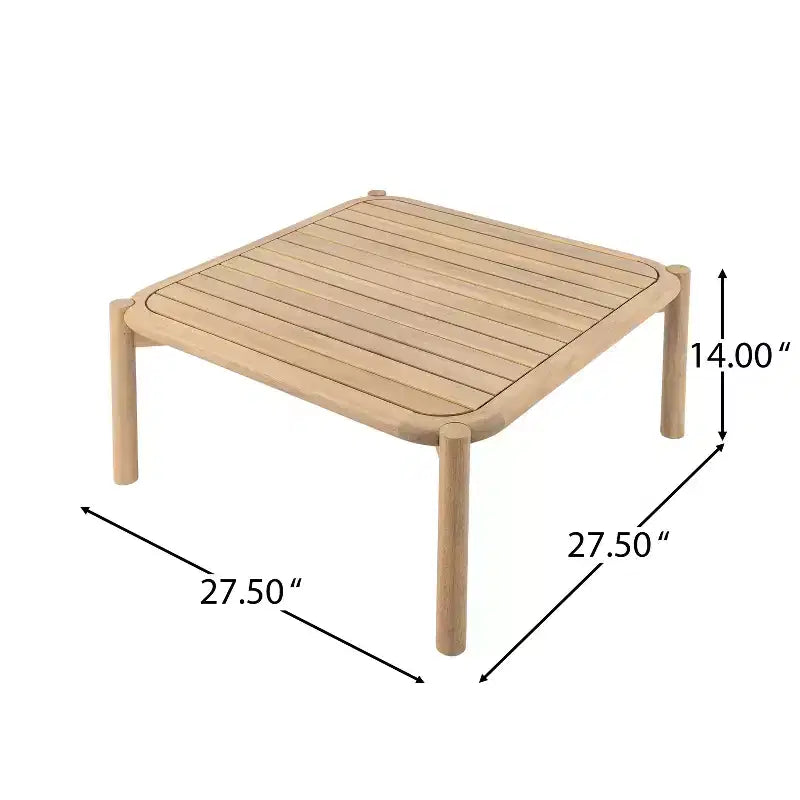 Christopher Knight Home Kazuya Farmhouse 7 Piece Acacia Wood Patio Seating Set with Woven Rope