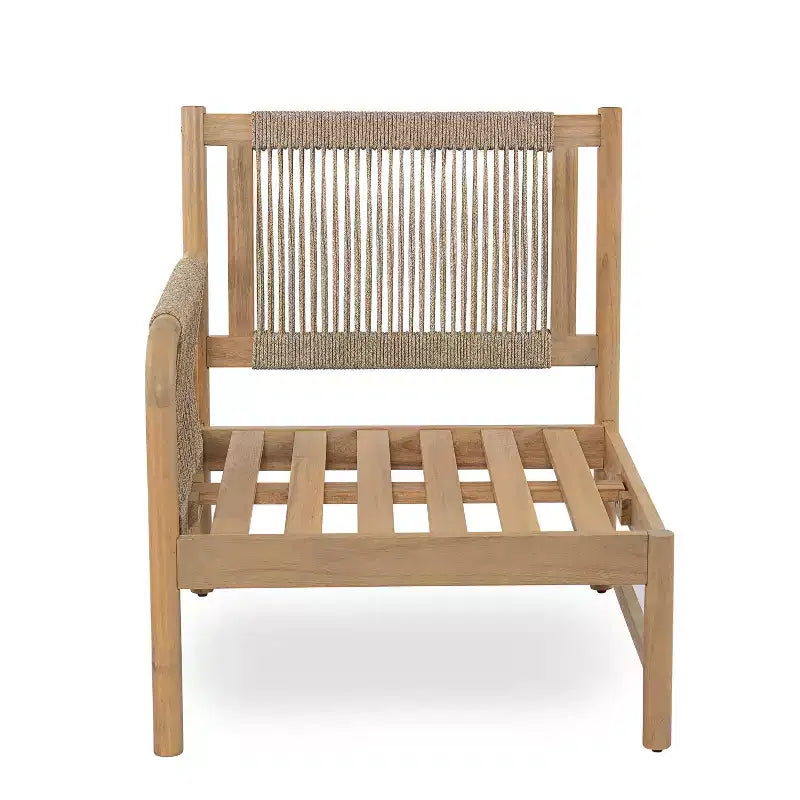 Christopher Knight Home Kazuya Farmhouse 7 Piece Acacia Wood Patio Seating Set with Woven Rope