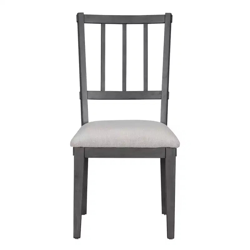 GDFStudio Agnes 5 Piece Rustic Round Dining Set with Upholstered Chairs and Curved Bench