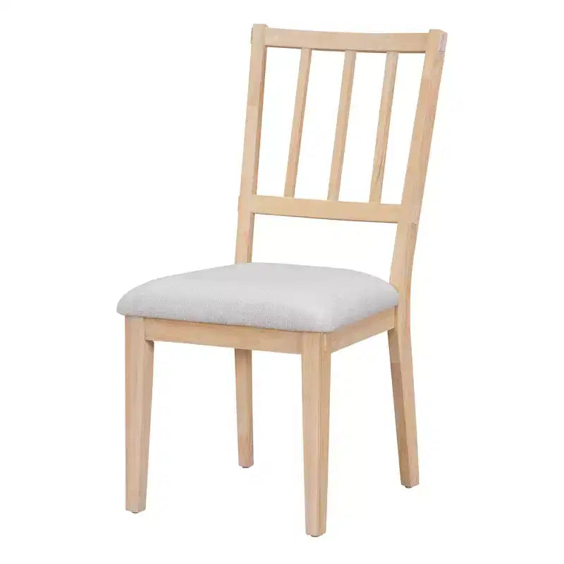 GDFStudio Agnes 5 Piece Rustic Round Dining Set with Upholstered Chairs and Curved Bench