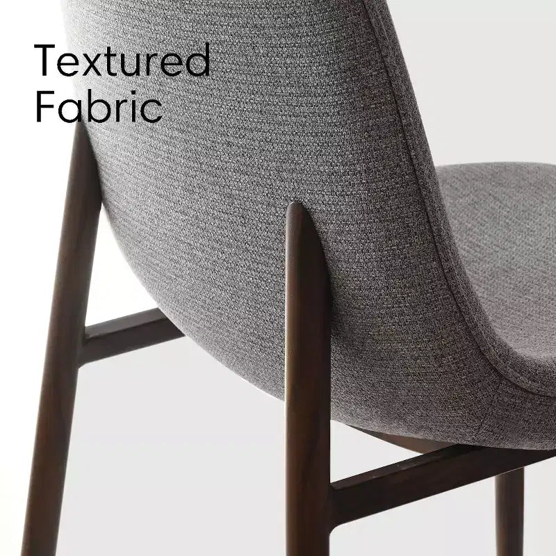 Ensemble de salle à manger 5 pièces pour 4 personnes, table à manger ronde avec pieds en métal croisés et chaises rembourrées aspect grain de chêne pour cuisine et salle à manger - Panipeachy
