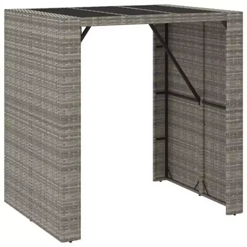 vidaXL Outdoor Bar Set Poly Rattan