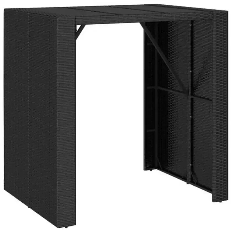 vidaXL Outdoor Bar Set Poly Rattan