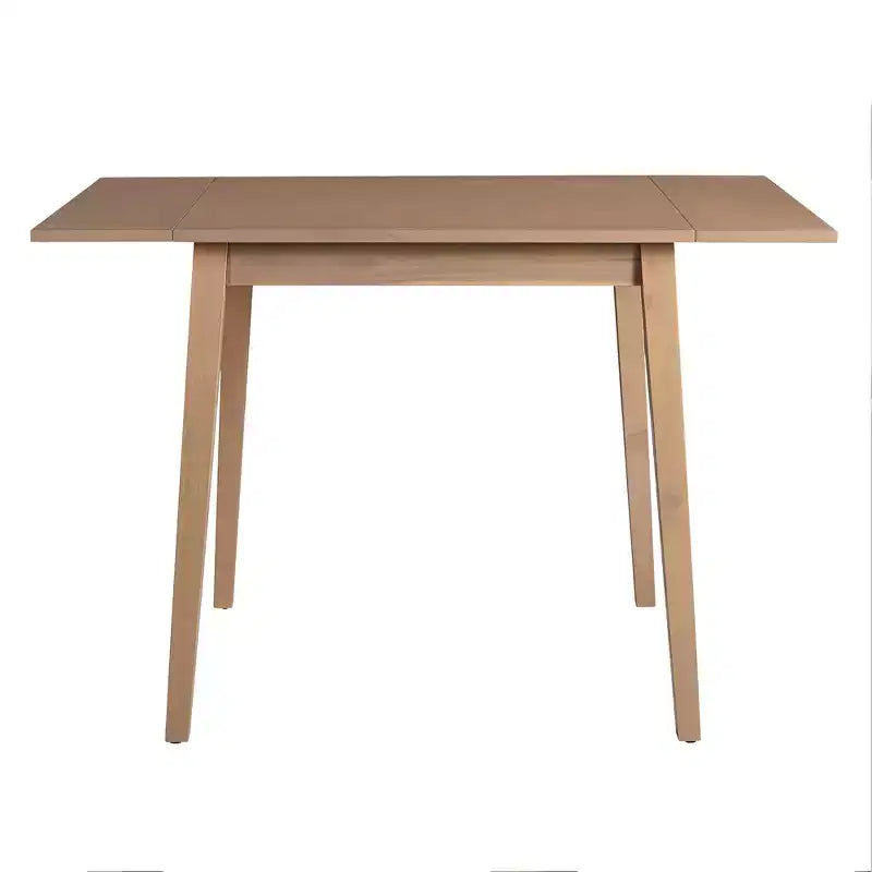 3 Piece Expandable Dining Set with 2 Upholstered Chairs, Wood Dining Table with Drop Leaf for Small Place