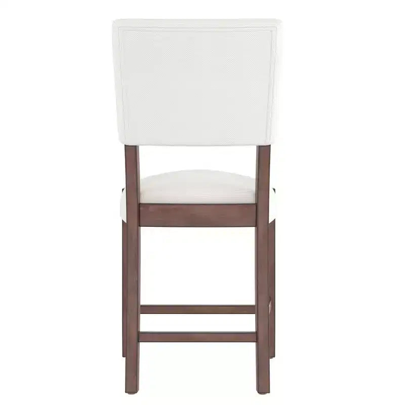 Ensemble de table à manger en marbre hauteur comptoir pour 4 personnes, ensemble de table de bar 5 pièces avec 4 chaises rembourrées pour salle à manger, pub, cuisine, petit espace