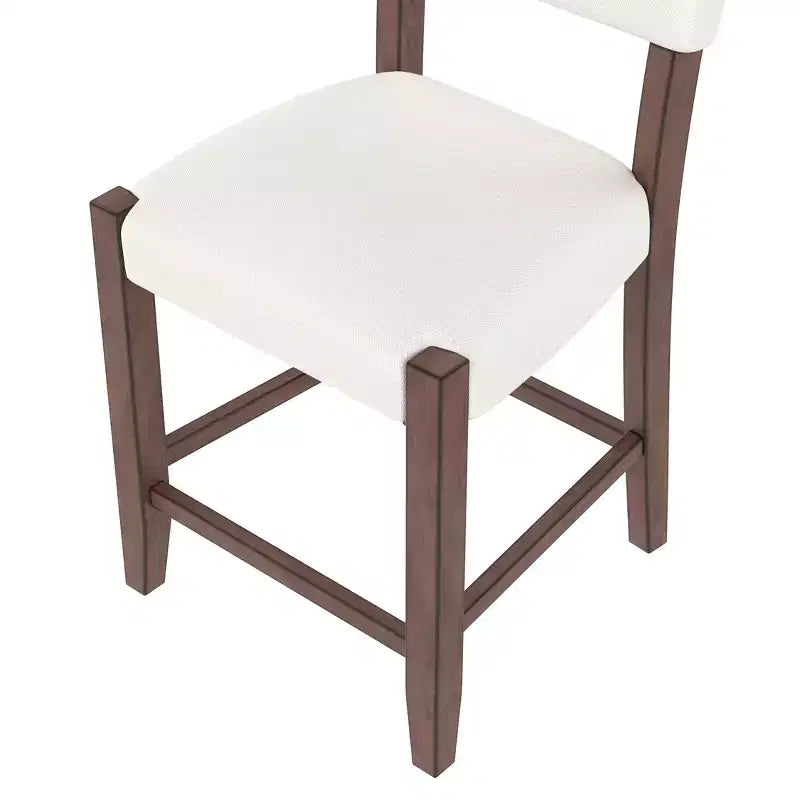 Ensemble de table à manger en marbre hauteur comptoir pour 4 personnes, ensemble de table de bar 5 pièces avec 4 chaises rembourrées pour salle à manger, pub, cuisine, petit espace
