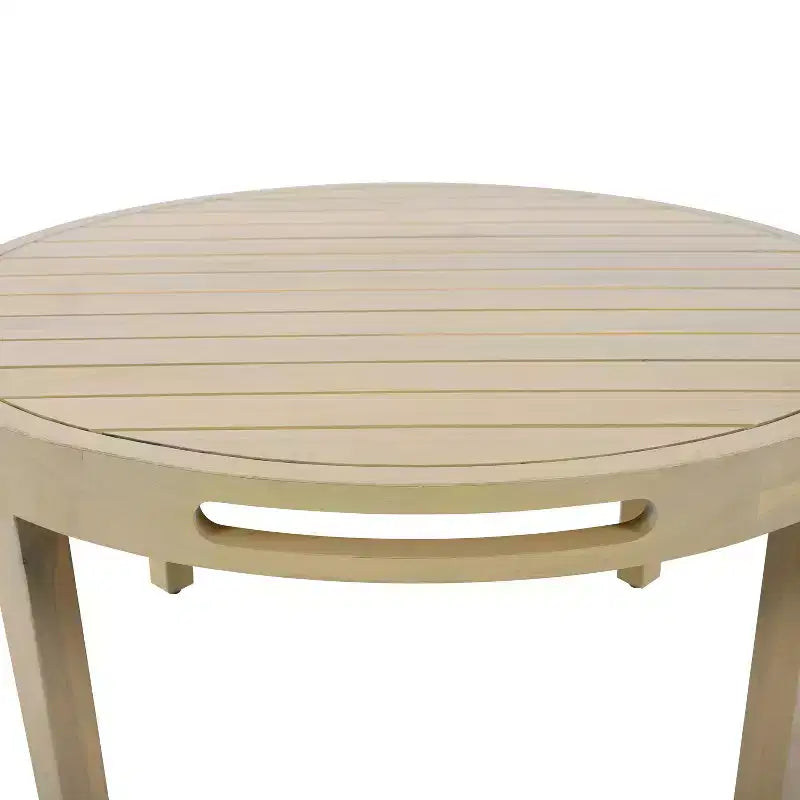 Christopher Knight Home Tzuyu Farmhouse Outdoor Acacia Wood Loveseat and Coffee Table Set with Handwoven Rope