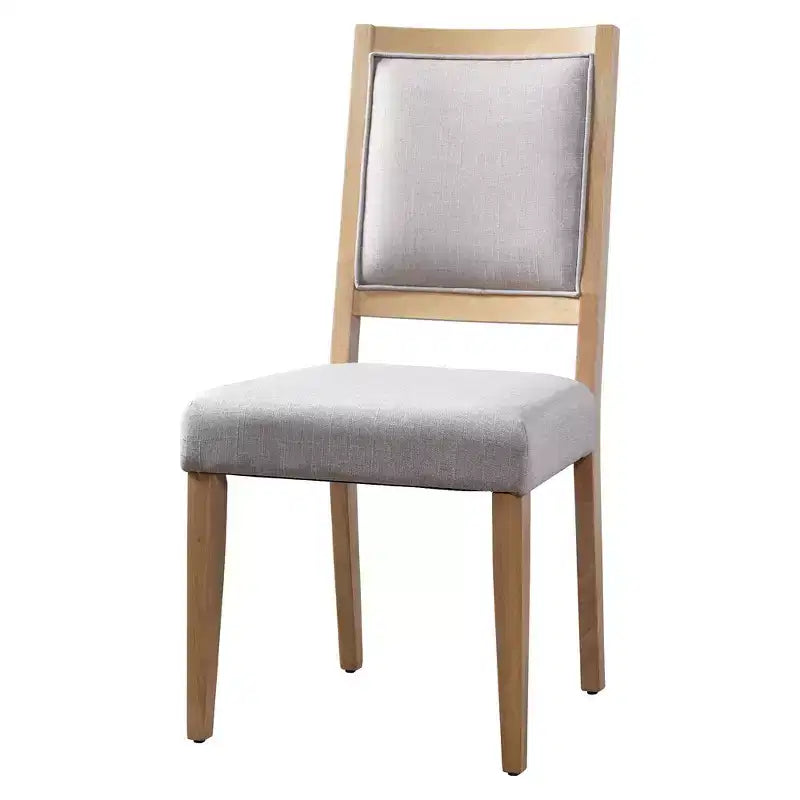 Ensemble de salle à manger rustique Whisen 7 pièces extensible, table de cuisine à tréteaux de 82 po et 6 chaises de salle à manger rembourrées avec pieds en bois d'hévéa