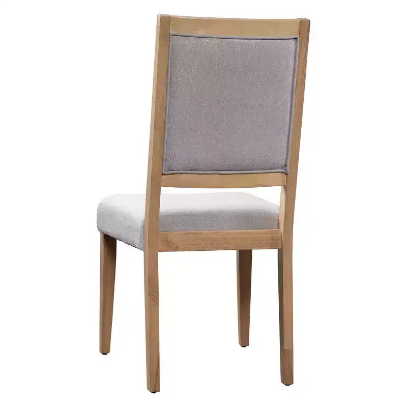 Ensemble de salle à manger rustique Whisen 7 pièces extensible, table de cuisine à tréteaux de 82 po et 6 chaises de salle à manger rembourrées avec pieds en bois d'hévéa