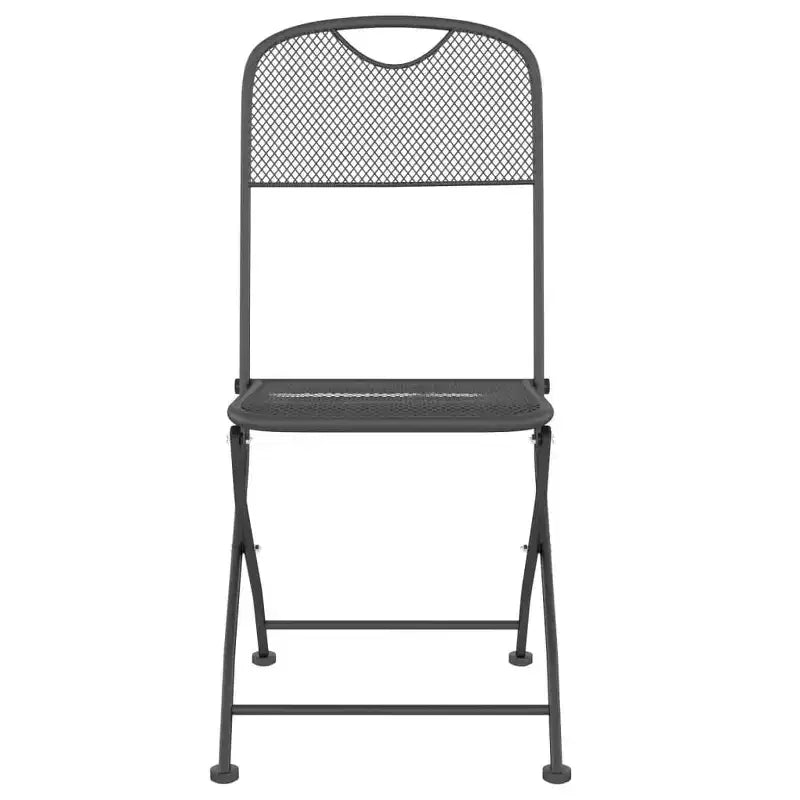 vidaXL Anthracite Metal Mesh Garden Dining Set