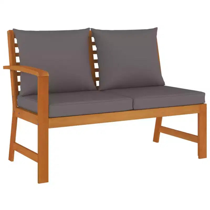 vidaXL Patio Dining Set Acacia wood with cushions