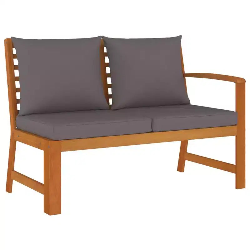 vidaXL Patio Dining Set Acacia wood with cushions