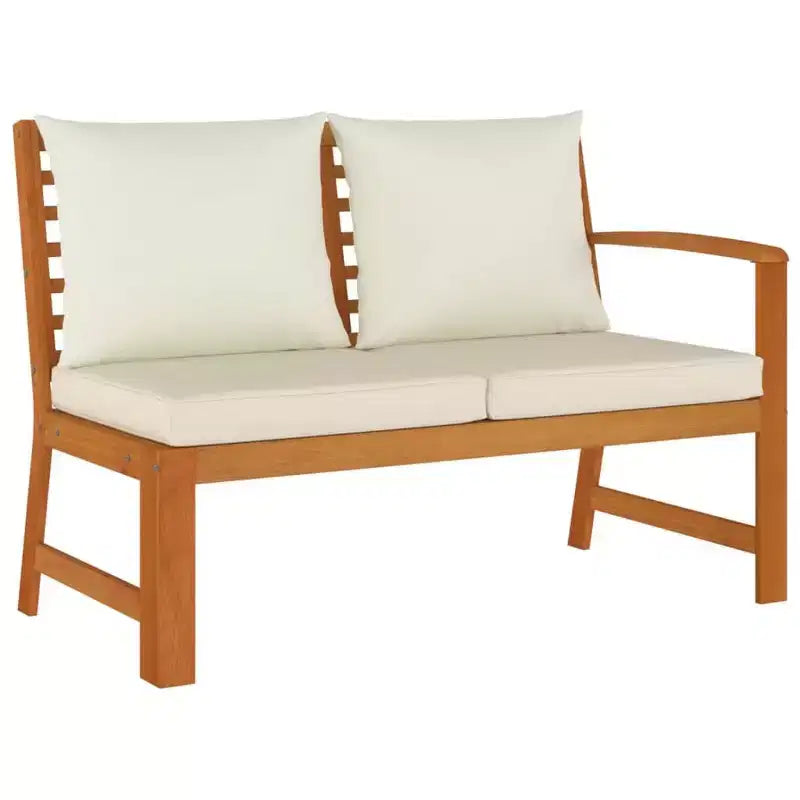 vidaXL Patio Dining Set Acacia wood with cushions