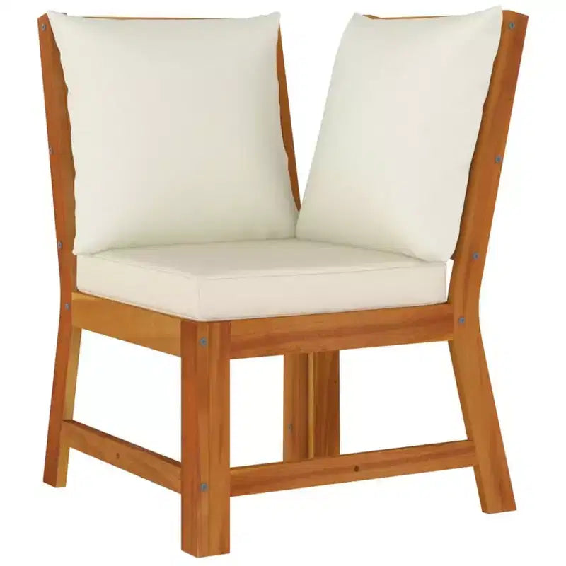 vidaXL Patio Dining Set Acacia wood with cushions