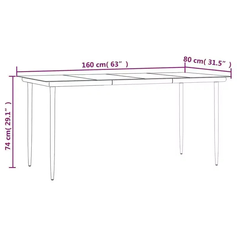 vidaXL Patio Dining Set Outdoor Furniture 3/5/7/Multi Sizes