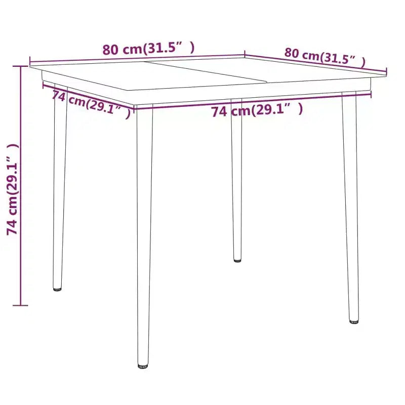 vidaXL Patio Dining Set Outdoor Furniture 3/5/7/Multi Sizes