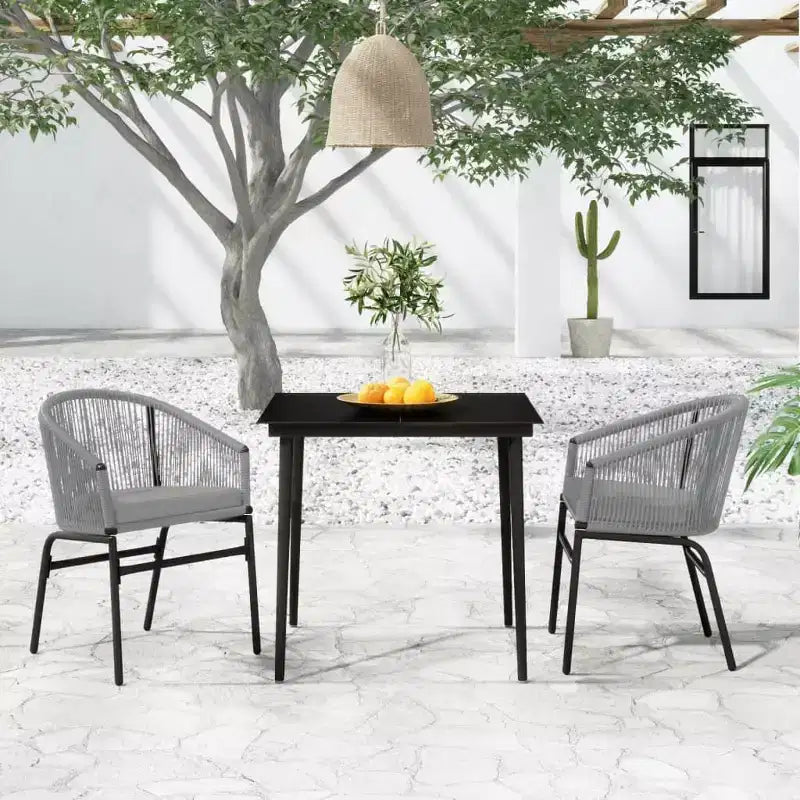 vidaXL Patio Dining Set Outdoor Garden Seat 3/5/7/Multi Colors/Sizes