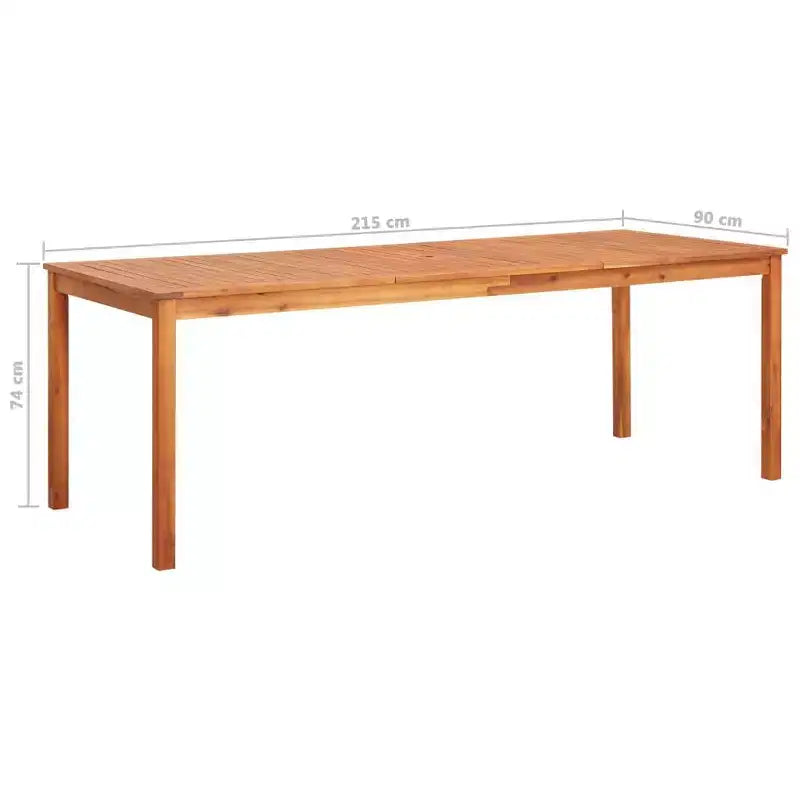 vidaXL Outdoor Dining Set with Cushions - Solid Acacia Wood