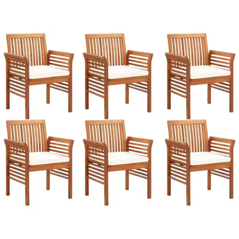 vidaXL Outdoor Dining Set with Cushions - Solid Acacia Wood