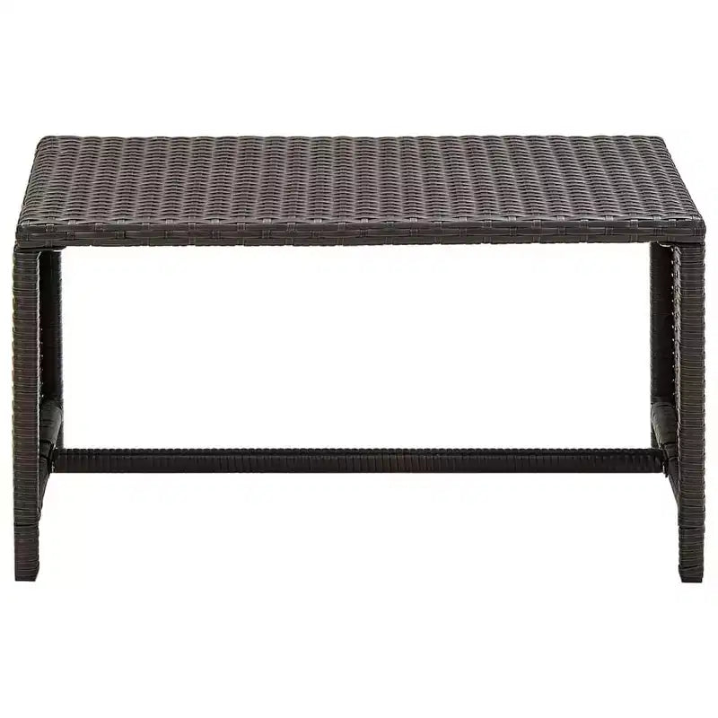 vidaXL Sofa Set PE rattan, powder-coated steel, polyester Medium