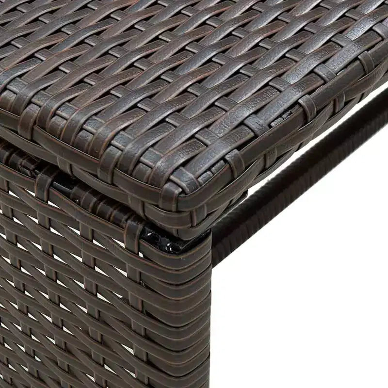 vidaXL Sofa Set PE rattan, powder-coated steel, polyester Medium