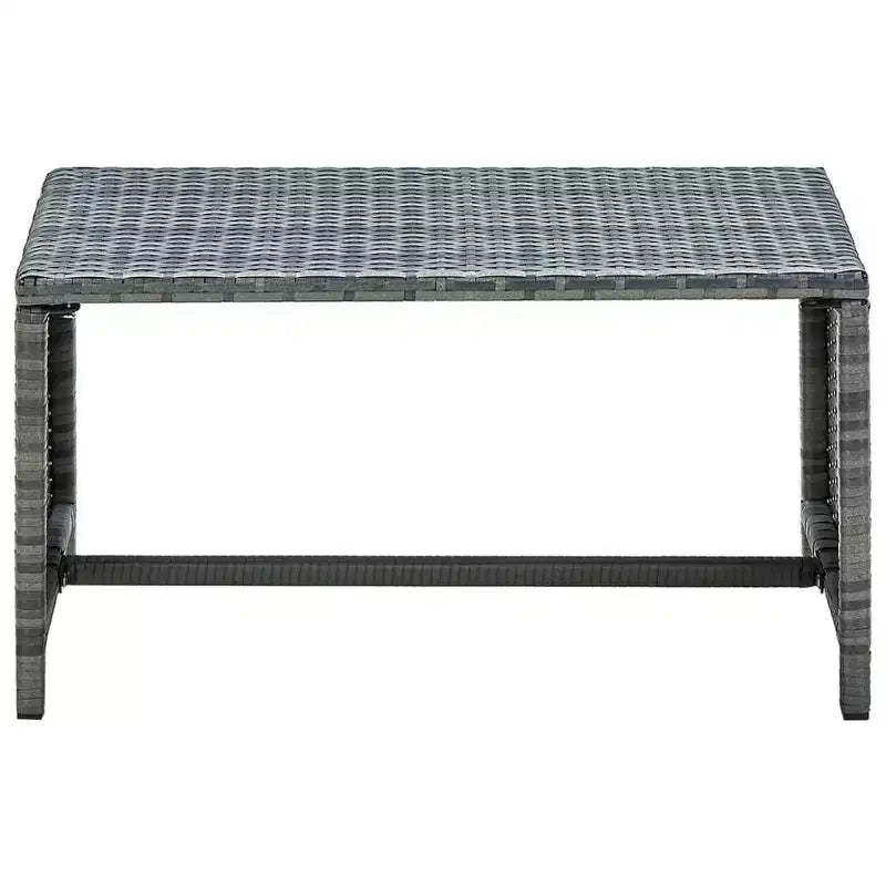 vidaXL Sofa Set PE rattan, powder-coated steel, polyester Medium