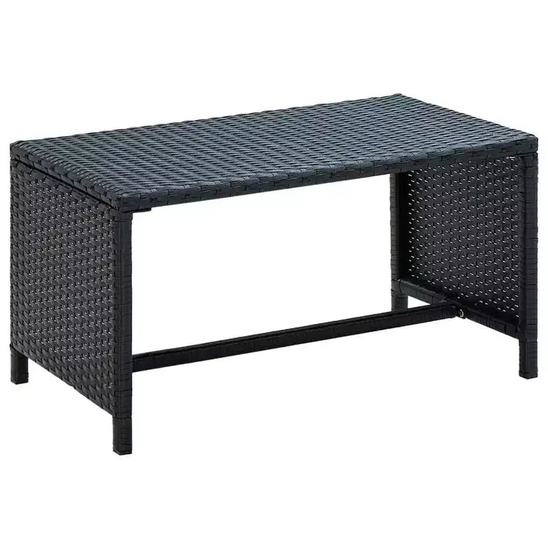 vidaXL Sofa Set PE rattan, powder-coated steel, polyester Medium