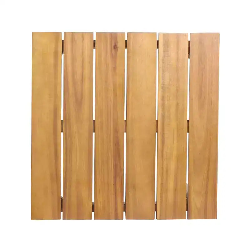 Christopher Knight Home Aman Modern Patio Acacia Wood Seating Set with Slatted Side Table