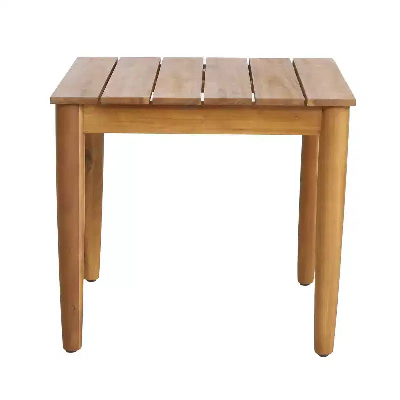 Christopher Knight Home Aman Modern Patio Acacia Wood Seating Set with Slatted Side Table