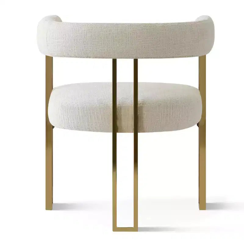 Ensemble de salle à manger extensible 47-83 pour 6 personnes, table en bois naturel et 6 chaises de salle à manger en chenille rembourrée avec pieds en métal-Panipeachy