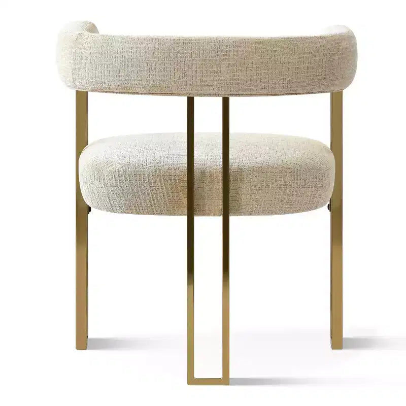 Ensemble de salle à manger extensible 47-83 pour 6 personnes, table en bois naturel et 6 chaises de salle à manger en chenille rembourrée avec pieds en métal-Panipeachy