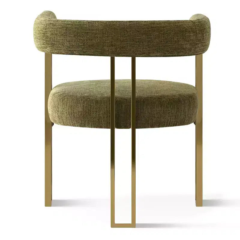 Ensemble de salle à manger extensible 47-83 pour 6 personnes, table en bois naturel et 6 chaises de salle à manger en chenille rembourrée avec pieds en métal-Panipeachy