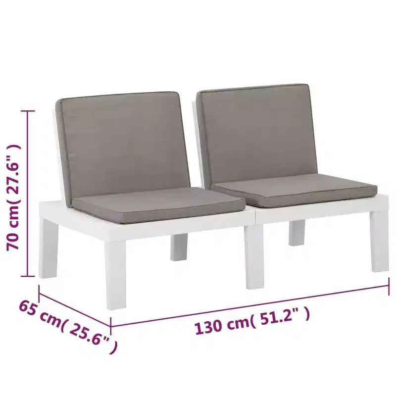vidaXL Garden Lounge Set Plastic Normal Seats 4 Garden Lounge Set