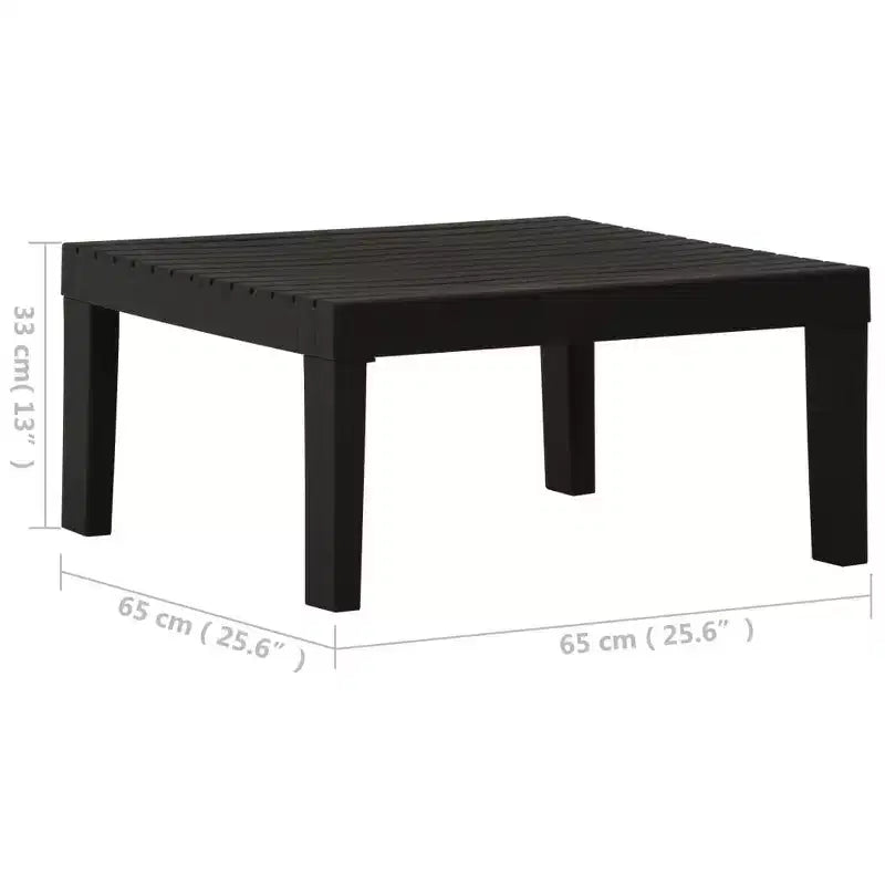 vidaXL Garden Lounge Set Plastic Normal Seats 4 Garden Lounge Set
