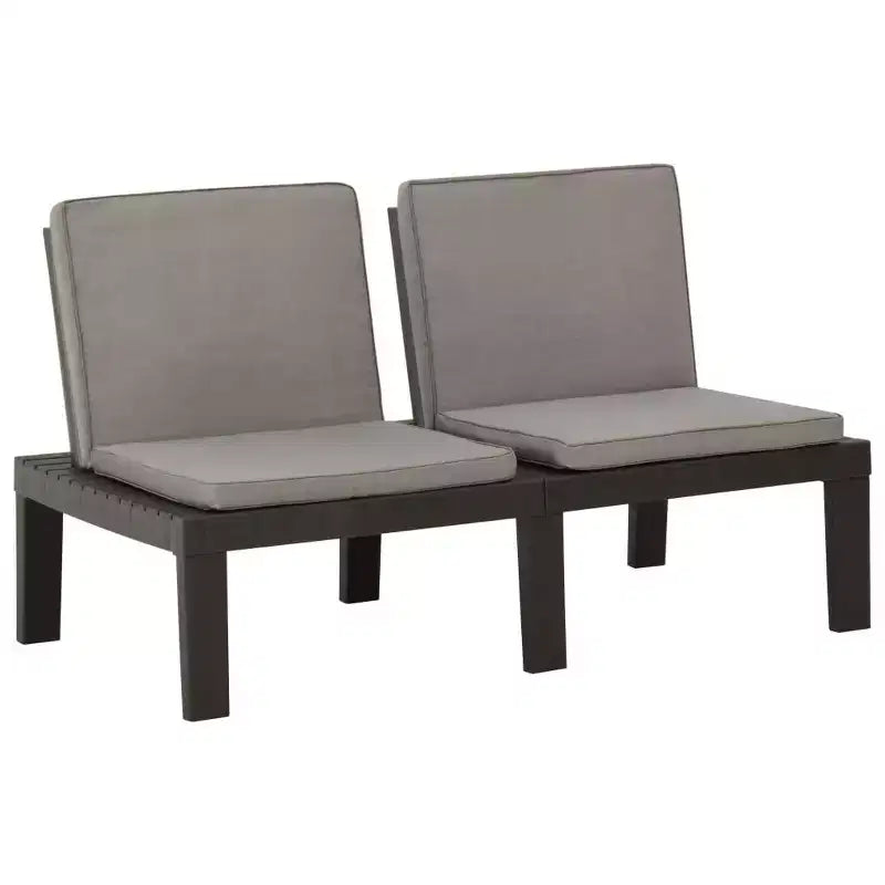 vidaXL Garden Lounge Set Plastic Normal Seats 4 Garden Lounge Set