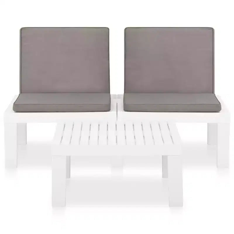 vidaXL Garden Lounge Set Plastic Normal Seats 4 Garden Lounge Set