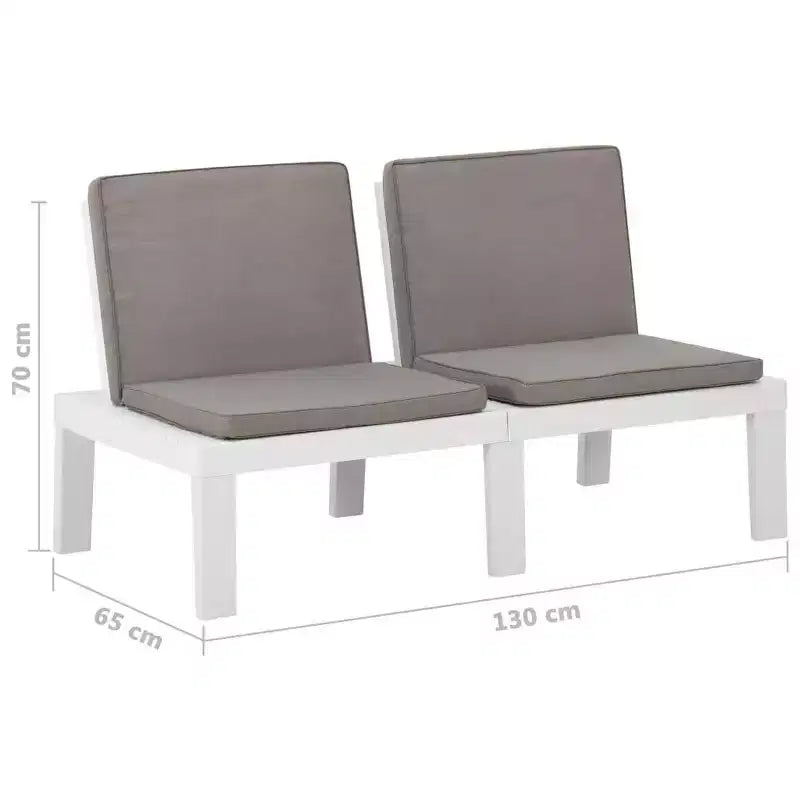 vidaXL Garden Lounge Set Plastic Normal Seats 4 Garden Lounge Set