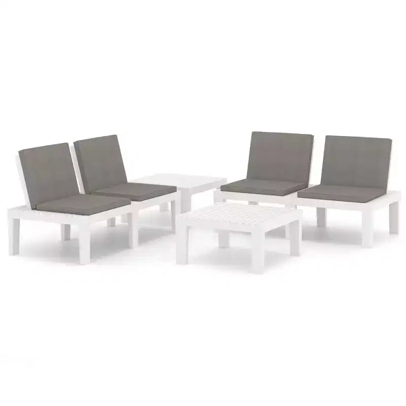 vidaXL Garden Lounge Set Plastic Normal Seats 4 Garden Lounge Set
