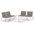 vidaXL Garden Lounge Set Plastic Normal Seats 4 Garden Lounge Set