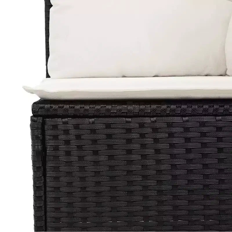vidaXL Salon de jardin en résine tressée et acier thermolaqué Grande taille