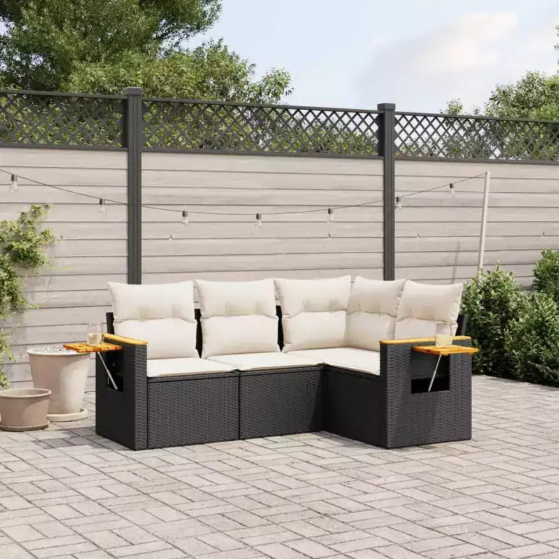 vidaXL Modular Garden Sofa Set with Cushions and Storage - Multiple Colors Available